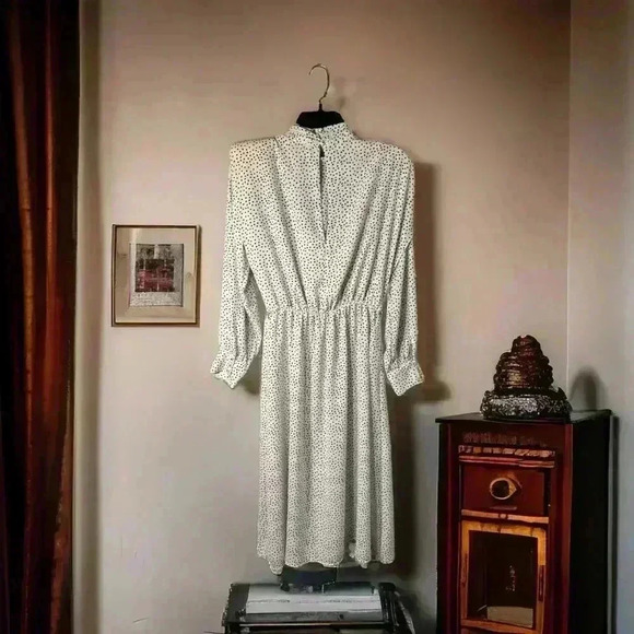 ZARA Famous "Polka Dot Dress" White/Black Size Small Dress. #ZaraPolkaDotDress - Picture 2 of 6